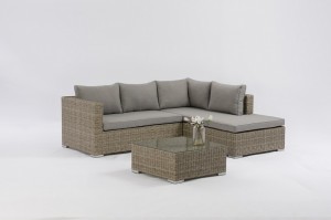 Shumen Rattan Garden Furniture Set Creative Living Outdoor Rattan Sofa Furniture Lounge Garden Rattan Outdoor Sofa