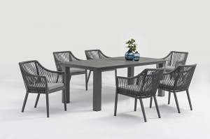 Hot New Products China Patio Modern Design Alum. Outdoor Rattan Garden Wicker Dining Chair