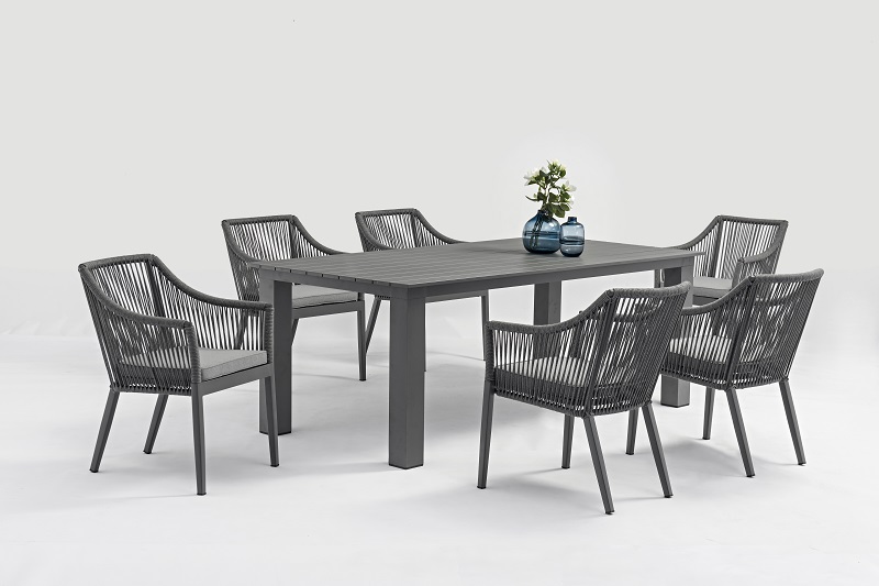 China Cheap price	Restaurant Furniture	- Outdoor Furniture SIENA Alum. Rope Dining 7pcs Set – Jacrea