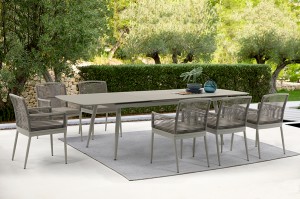 OEM Supply	Wicker Dining Set	-
 Outdoor Furniture ST. MORITZ Dining Set With  Extensionable Table In KD – Jacrea