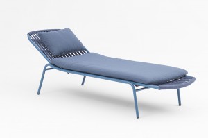 Sula Sunlounger Modern Patio Furniture Aluminum rope sunbed