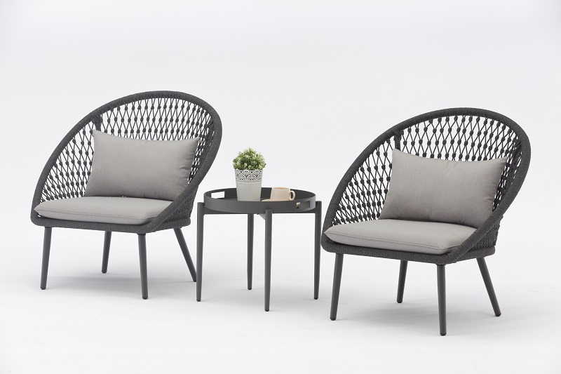 Low price for	Vivi Table Base	- Jacrea Outdoor New Balcony Design TALO Alum Rope 3pcs Set With Cushions – Jacrea