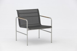 TELA New Design Stainless Steel Textilene Balcony Teak Table Outdoor Garden Patio Furniture China Factory