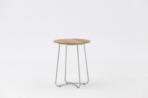 Tela #304 stainless steel textilene sofa with teak table