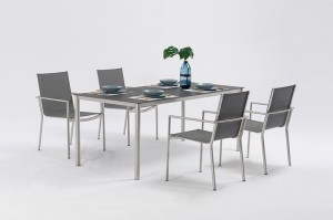 JACREA OUTDOOR Udine stainless steel dining 7pcs set