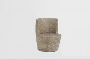 Balcony Furniture Vase Alum. Rattan 3pcs Set In One Box Packing