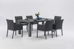 Vista alum. textilene dining 7pcs set