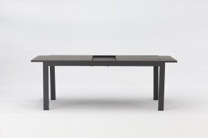 VISTA Aluminium Textilene 7pcs Dining Set Extensionable Table Outdoor Garden Patio Furniture China Factory Supplies