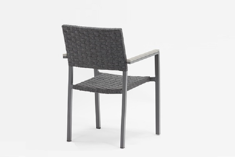 Reliable Supplier	Full Alum. Table	- Patio Furniture BANGOR Alum Rope Arm Chair – Jacrea