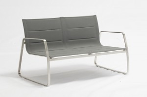 Beja Garden Sofa Set Metal Stainless Steel Textilene Lounge Set Patio Furniture Outdoor Furniture