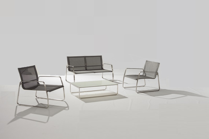 Online Exporter	Bed With Canopy	- Outdoor Furniture BEJA Stainless Steel Textilene Lounge Set, – Jacrea