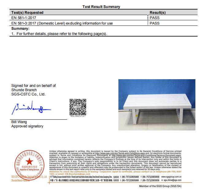 koln coffee table test report