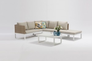 Hot Sale for	New Design Modern Chaise Lounge	- Outdoor Furniture KOLN Alum. Wicker Lounge Corner Set – Jacrea