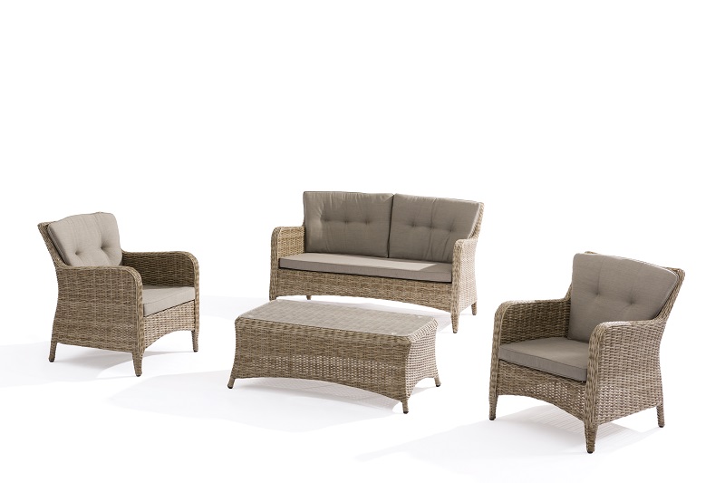 PriceList for	Sofa For Resort Hotel	- Outdoor Furniture KOMIZA Alum. Wicker Lounge Sofa With Cushions – Jacrea