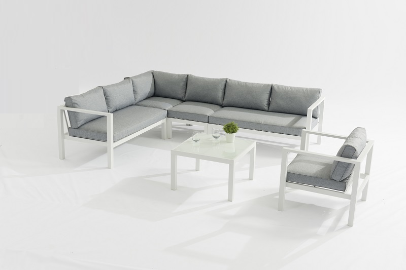 High reputation	Long Dining Table Set	- Outdoor Furniture LINZ Alum. Lounge Set With Cushions – Jacrea
