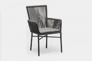 Outdoor Furniture METOD Alum. Rope Dining Chair