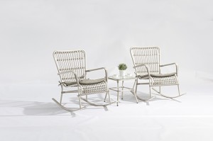 Outdoor Furniture SARDINIA Balcony Set With Rocking Chair